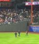 Runner Tackled By Security On Baseball Field