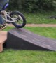 Kid Faceplants Off Bike Jump