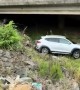 Driver Happens To Notice Crashed Car In Embankment