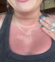 Crystal Necklace Leaves Unfortunate Tan Lines