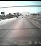Truck Driving Without a Wheel on I-10