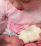 Blind Girl Feeling Her New Baby Sister