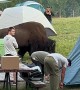 Tourists Set Up Tent Way Too Close to Bison