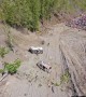 Spectacular Drone Footage of Glacier View Car Launch