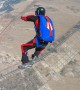 Skydiver Loses Control During Free Fall