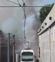 Dallas Light Rail Train Catches Fire