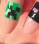 Glowy Minecraft Nails