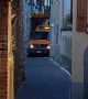 Bus Passes in a Narrow Alley