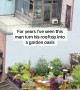 Man Turns NYC Rooftop Into Garden Oasis