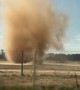 Dust Devil Vortexes Merge