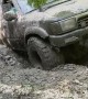 Car Pulled Out Of Deep Mud