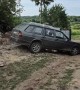Car Loses To Crumbling Carpentry