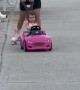 Roller Skating Mom Takes A Tumble