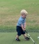 2-Year-Old Rory Takes Over the Driving Range in Waco