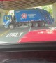 Garbage Truck Stuck in a Tunnel