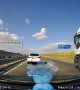 Rear-End Collision Captured on Dashcam