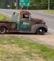 Old School Truck Does Burnout