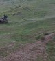 Crazy Weather Sends Man Sliding Down Hill