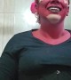Woman Takes Off Latex From Devil Costume