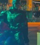 Transformer Dances While Batman Drives a Moped Inside a Bar