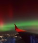 Northern Lights Seen From Flight Over the Midwest