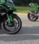Motorcycle Rider Falls Without Wearing Protective Gear