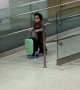 Toddler On Airport Scooter Crashes Into Other Traveler