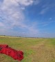 Skydiver Makes a Hard Landing