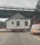 House Hits Highway Overpass in Yarmouth