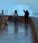 Giant Wave Drenches Adventurous Couple