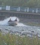 Jet Boat Meets River Bank