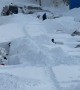 People Dig Out Their Cars After Massive Snowfall in Kamchatka, Russia