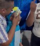 Kid Gets Pushed Into His Cake On His Birthday