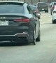 Car Loses Rubber Tire On Dallas Highway