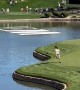 Streaker Jumps Into Water at Waste Management Golf Tournament