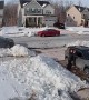 Rhythmically Melting Roof Snow Aims for Parked Car