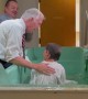Baptized Son Doesn't Know Where to Put Feet
