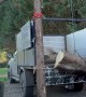 Log Crane Uses Leverage To Load Truck