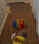 Grandson's Unusual Bowling Technique Gets Results