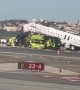 LGA Plane and Fire Truck Crash Aftermath
