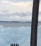 Significant Ice Push At Grand Isle Lake