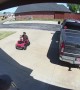 Mom Flips Toy Truck With Daughter