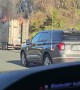 Truck Trailer Carrying Trash Ignited on I90W