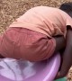 Little Girl Falls Off Playground Spinner