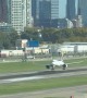 Flight Lands and Takes Off Again
