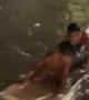 Children Play In Flooded Street