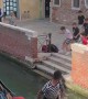 Gondolier Saves Football From Canal With Backheel