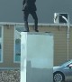 Tacoma Dancing Guy on Utility Box