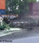 Train Collides With Septic Truck