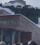 Paraglider Lands On Roof During Apres-Ski Party